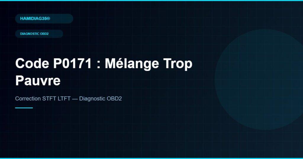 Code P0171 : Mélange Trop Pauvre – HAMIDIAG35
