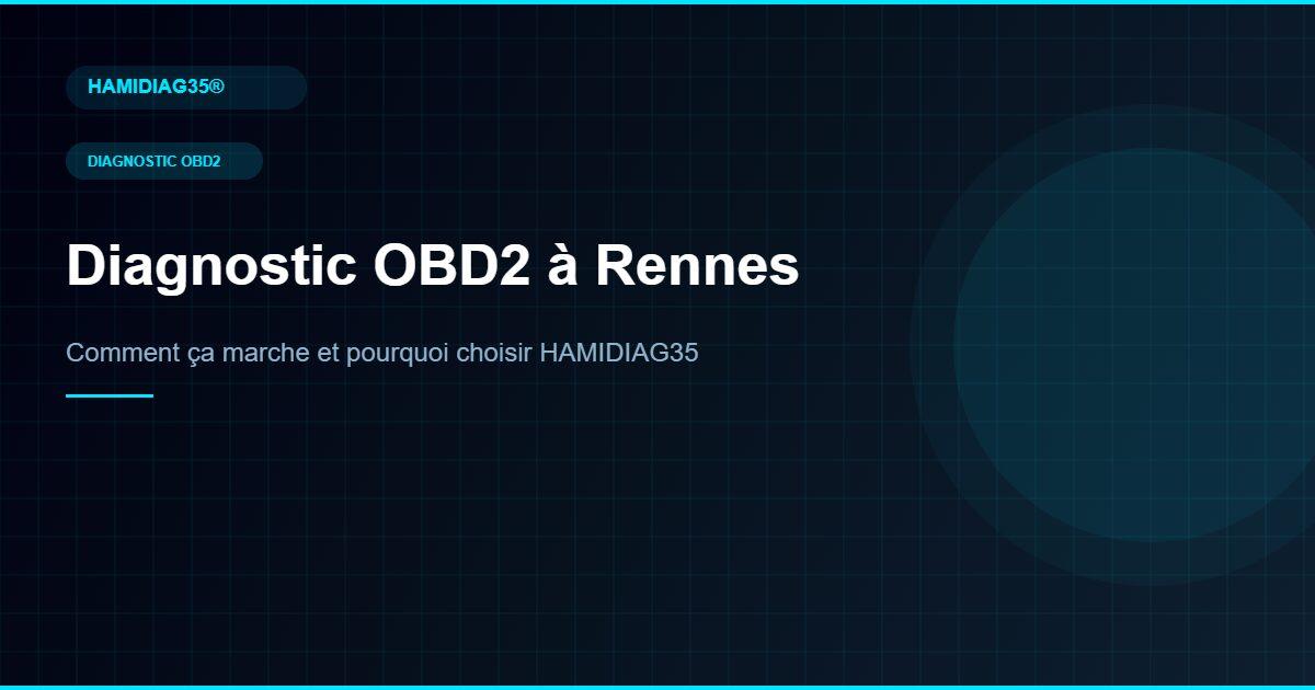Diagnostic auto Rennes OBD2 — HAMIDIAG35