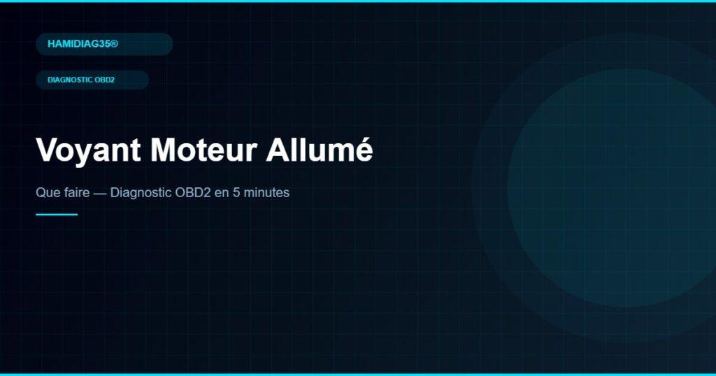 Voyant Moteur Allumé – HAMIDIAG35
