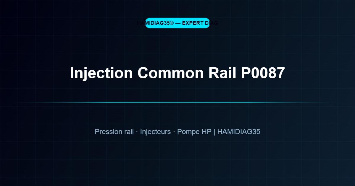 Injection Common Rail diesel P0087 — HAMIDIAG35