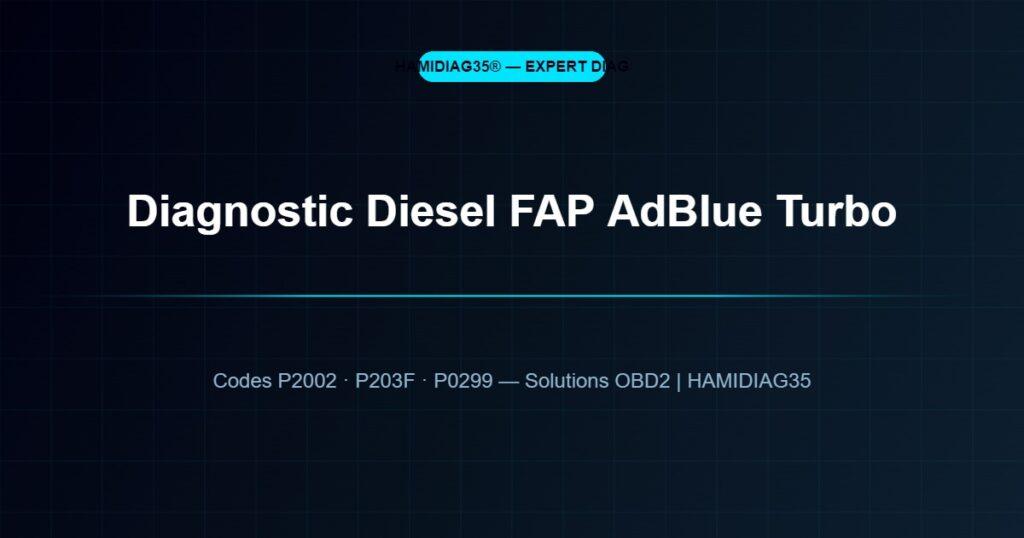 Diagnostic Diesel FAP AdBlue Turbo