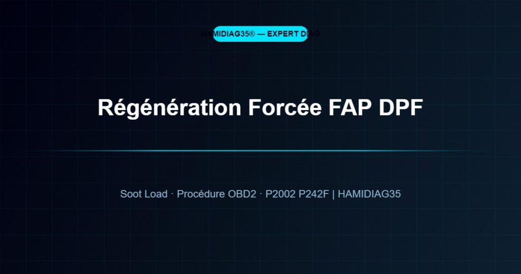 Régénération Forcée FAP DPF